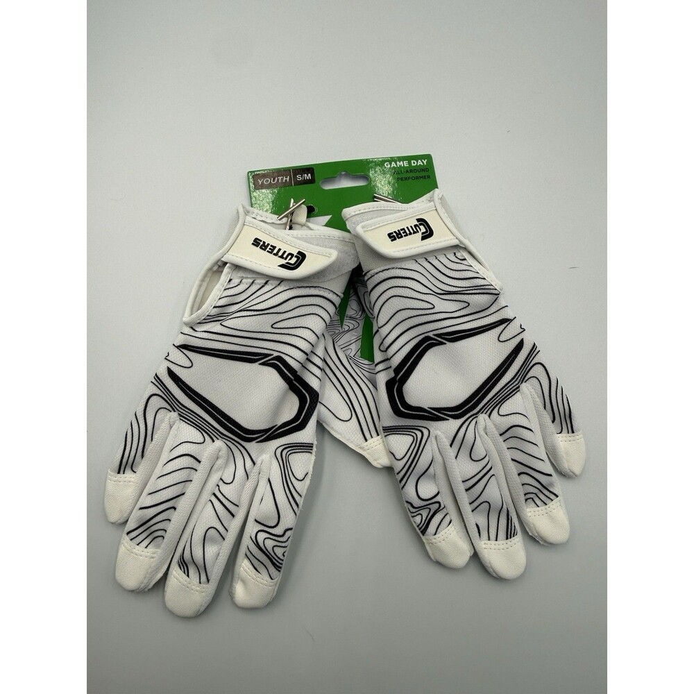 Cutters Football Game Day Receiver Gloves Youth S/M